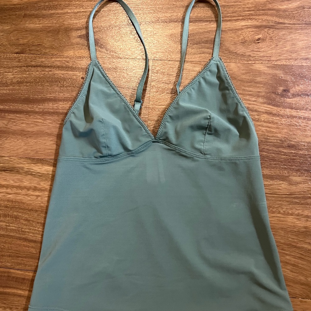 Urban Outfitters Green Mesh Cami Top